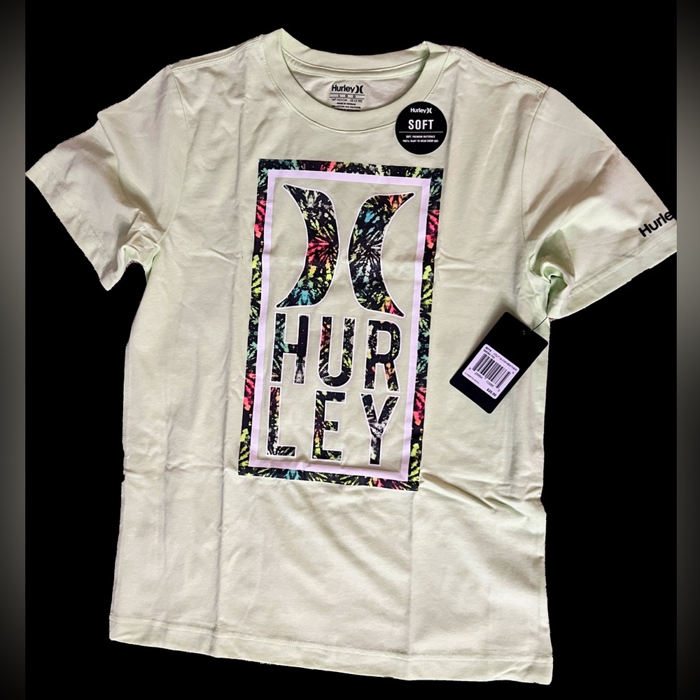Hurley Kids White Graphic T-Shirt